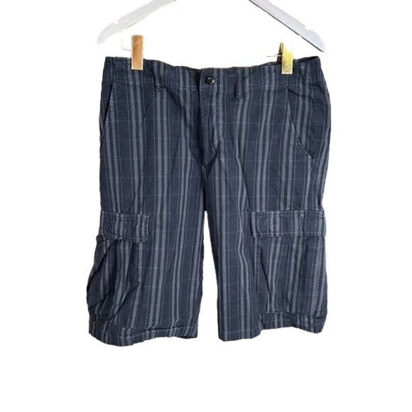 Patagonia Other - Patagonia organic cotton gray black plaid cargo shorts size 34